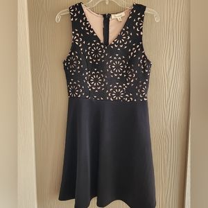 Francesca Blk/Tan Dressy Dress